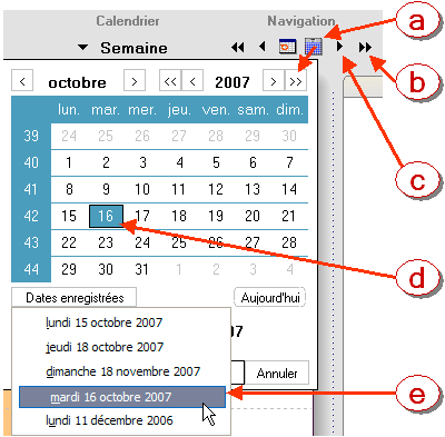 Navigation Périodicité dans le temps