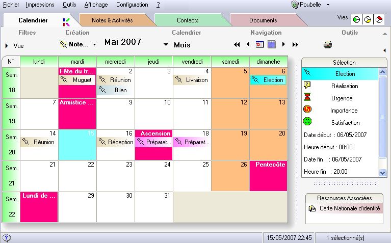 calendrier gratuit. Calendrier/agenda Kplan